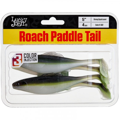 Виброхвосты съедоб. искусст. LJ Pro Series ROACH PADDLE TAIL 5 (12.70см) G02 4у