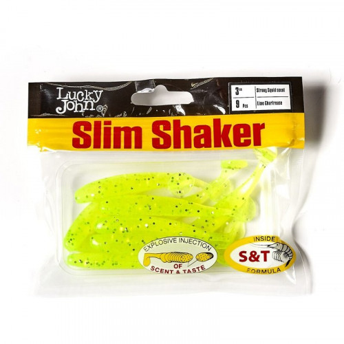 Виброхвосты съедоб. искусст. LJ Pro Series SLIM SHAKER 3in (07.60)/071 9шт.