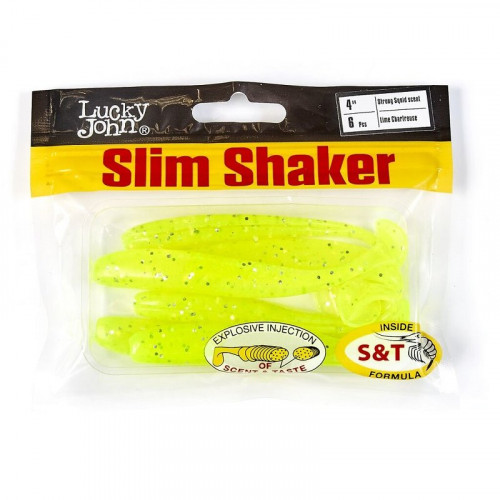 Виброхвосты съедоб. искусст. LJ Pro Series SLIM SHAKER 4in (10.00)/071 6шт.