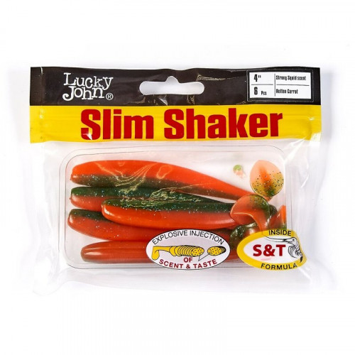 Виброхвосты съедоб. искусст. LJ Pro Series SLIM SHAKER 4in (10.00)/T56 6шт.