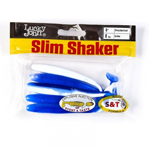 Виброхвосты съедоб. искусст. LJ Pro Series SLIM SHAKER 4in (10.00)/T69 6шт.