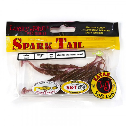 Виброхвосты съедоб. искусст. LJ Pro Series Spark Tail 2,0in (05,00)/S14 10шт.