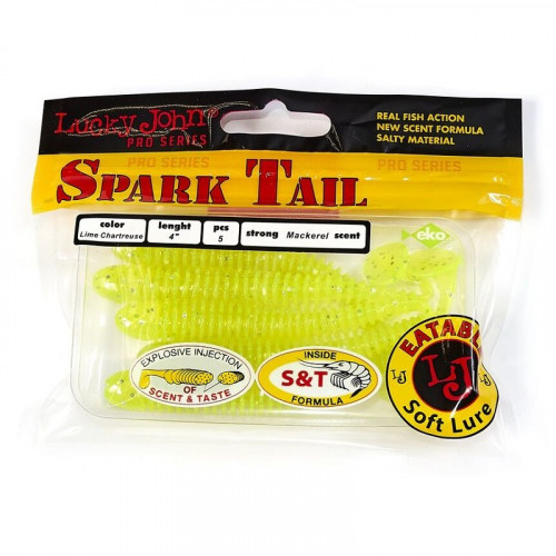 Виброхвосты съедоб. искусст. LJ Pro Series Spark Tail 4,0in (10,10)/071 5шт.
