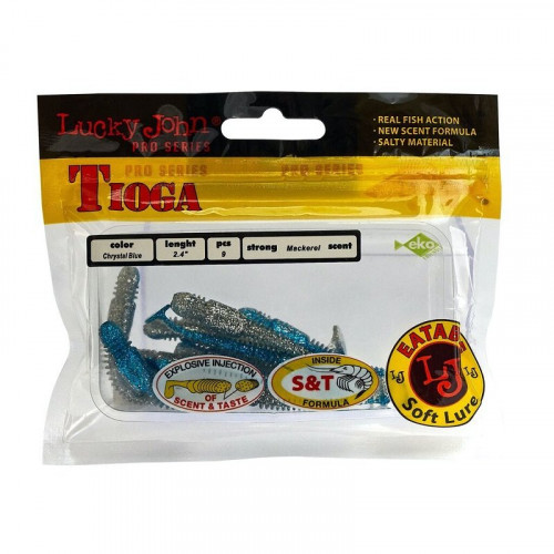 Виброхвосты съедоб. искусст. LJ Pro Series TIOGA 2.4in (06.20)/T05 9шт.