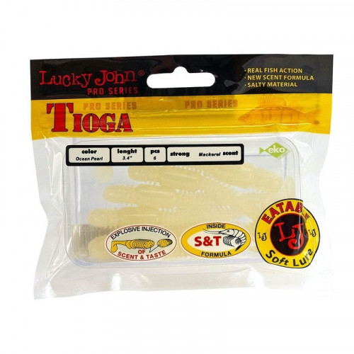 Виброхвосты съедобные LJ Pro Series TIOGA 3.4/033 6шт
