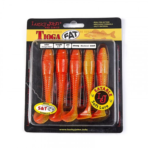 Виброхвосты съедобные LJ Pro Series TIOGA FAT 3.9/T26 5у