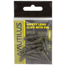 Клипса безопасная с конусом Nautilus Safety lead clips Green