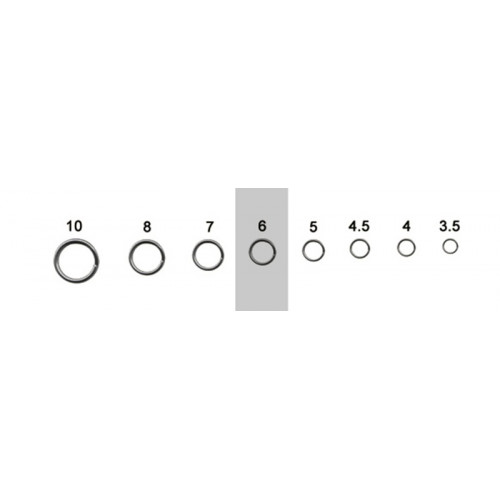 Кольцо заводное Mottomo Split Ring 6мм/12кг 10 шт.