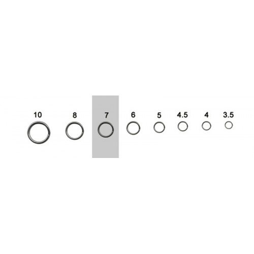 Кольцо заводное Mottomo Split Ring 7мм/15кг 10 шт.
