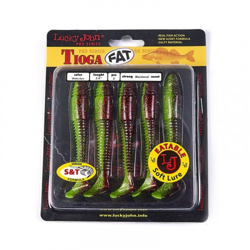 Виброхвосты съедобные LJ Pro Series TIOGA FAT 3.9/T44 5у