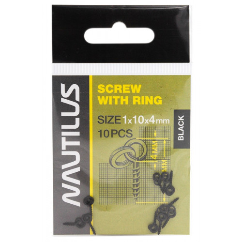 Винт для насадки Nautilus Screw with ring 1*10*4мм
