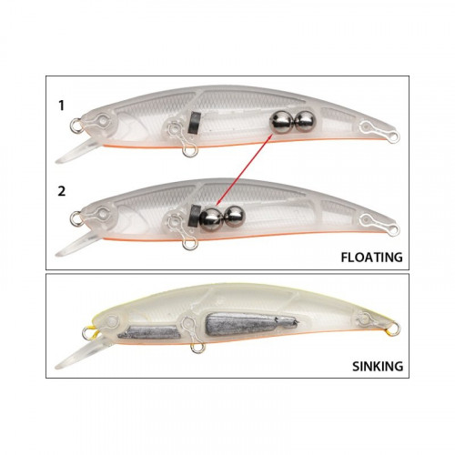 Воблер DUO Spearhead Ryuki 50S  50 мм  4.5 гр  тонущ #ADA4013