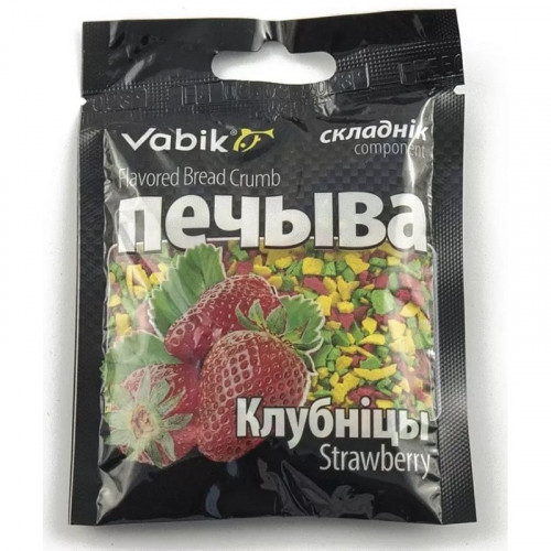 Компонент прикормки Vabik Печиво Mix Клубника 35 г