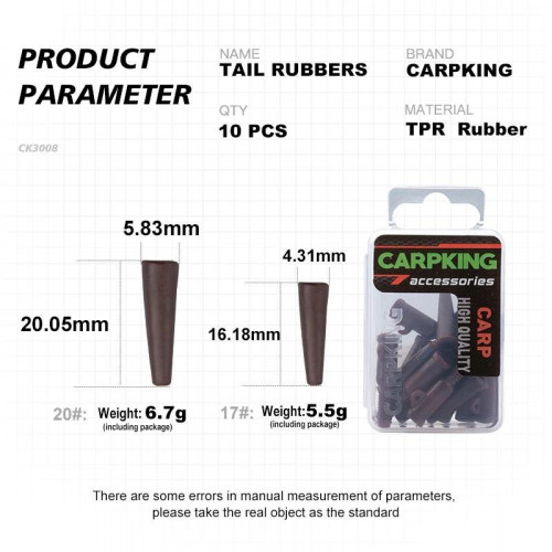 Конус безопасной клипсы Carpking 17 мм 10 шт в упак CK3008-17