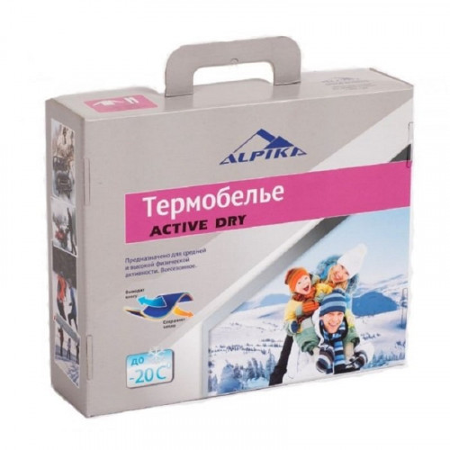 Термобелье Т-10Ч ALPIKA "ACTIVE DRY" (до - 20С, цвет: черный, размер: 50)