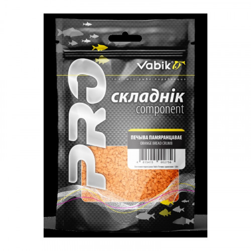 Компонент прикормки Vabik Печиво флуо оранжевое 150 г