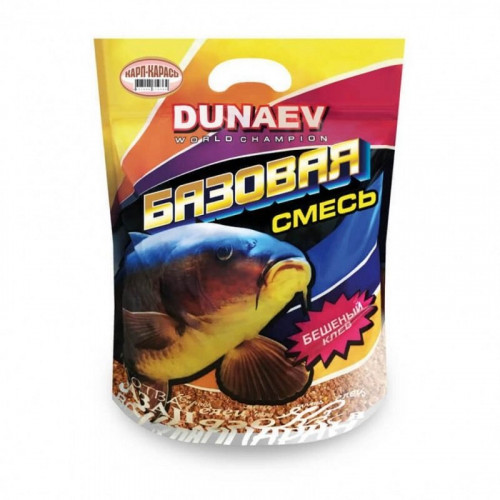 Прикормка DUNAEV Базовая смесь 2,5кг Карп-карась