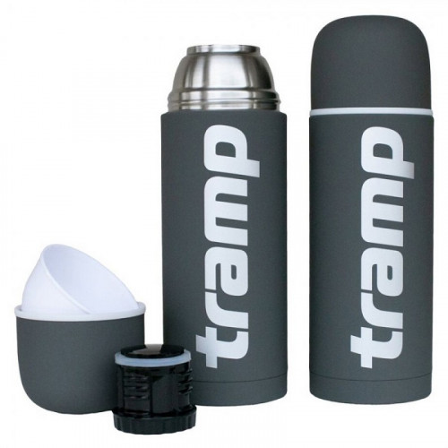 Термос Tramp Soft Touch 0,75 л серый TRC-108-grey