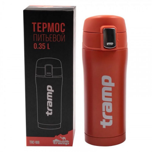 Термос питьевой Tramp 0,35л (Оранжевый)