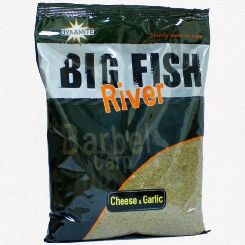 Прикормка Dynamite Baits Big Fish River Groundbait Cheese & Garlic 1.8kg