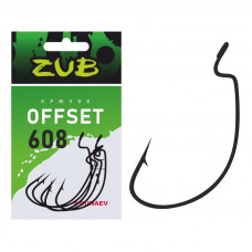 Крючок  Offset ZUB 608#2/0 уп.5шт