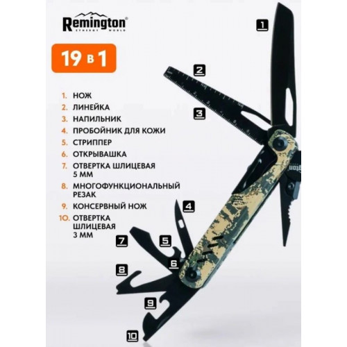 Мультитул Remington MultiEdge, камуф.