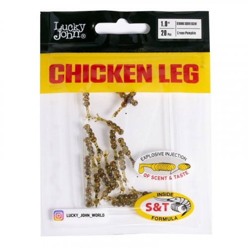 Слаги съедобные искусственные LJ Pro Series CHICKEN LEG 1,0in (02.54)/PA03 20шт.