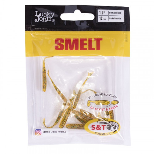 Слаги съедобные искусственные LJ Pro Series SMELT 1,5in (03.80)/PA19 12шт.
