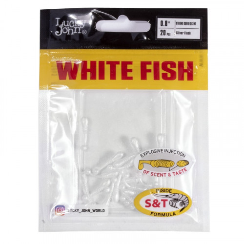 Слаги съедобные искусственные LJ Pro Series WHITE FISH 0,8in (02.00)/026 20шт.
