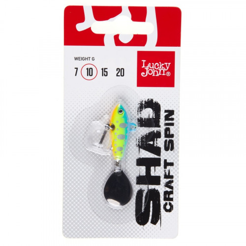 Тейл-спиннер Lucky John SHAD CRAFT SPIN 10.0г  015 в блистере