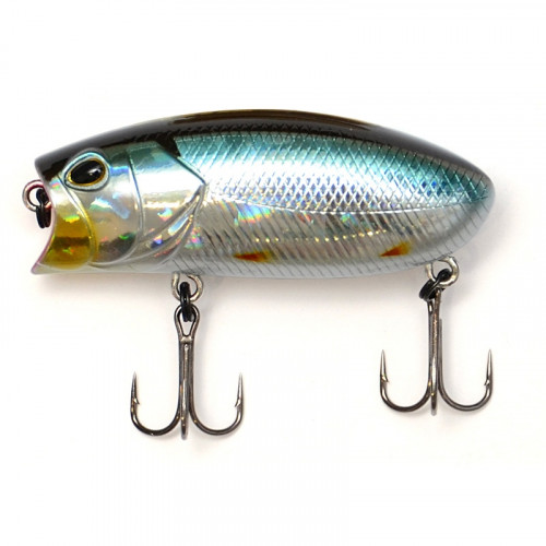 Поппер МАЛАС "корюшка" 5.7см, 9.0гр., плавающий, 0,0-0,2м, кр.Mustad