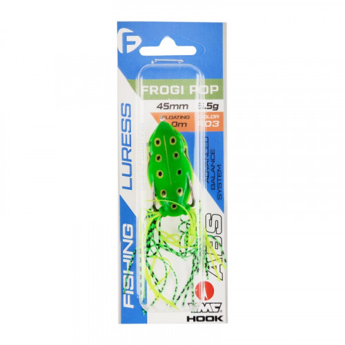 F-FISHING Воблер Frogi Pop 45мм 6,5г F03 Поверхностный