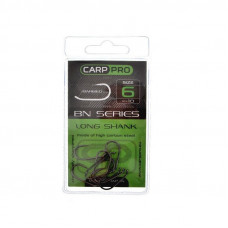 Крючки Carp Pro Black Nickel Long Shank №6