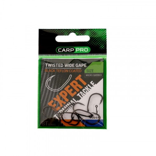 Крючки Carp Pro Twisted Wide Gape BT Series №6
