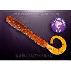 Приманка Crazy Fish Active slug 3  30-70-32-6 кальмар 8у