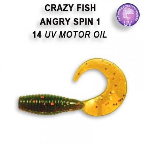 Приманка Crazy Fish Angry spin 1  20-25-14-6 кальмар 8y