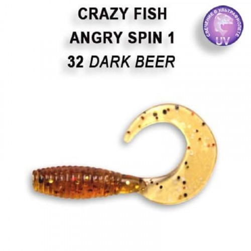 Приманка Crazy Fish Angry spin 1  20-25-32-6 кальмар 8y