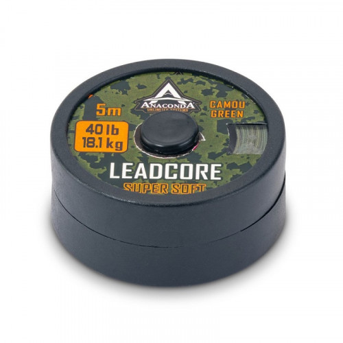 Ледкор Anakonda SUPER SOFT Camou Green 40lb 5м