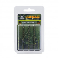 Поводки карп. из ледкора Anakonda QC Jungle Green быстросъёмн. 40lb 80см 3шт.