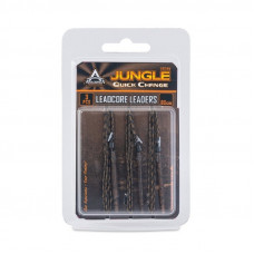 Поводки карп. из ледкора Anakonda S-CLIP Jungle Brown c безоп. клип. 40lb 80см 3шт.