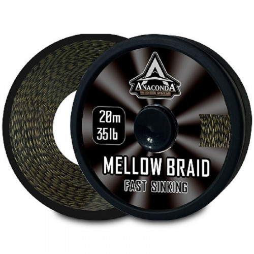 Шок-лидер плетёный Anakonda FAST SINKING MELLOW BRAID 35lb 20м