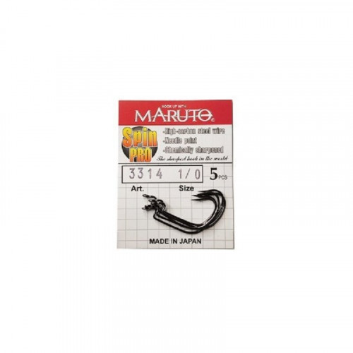 Крючки Maruto 3314 BN № 1/0 Spin pro (5 шт.) офсетный