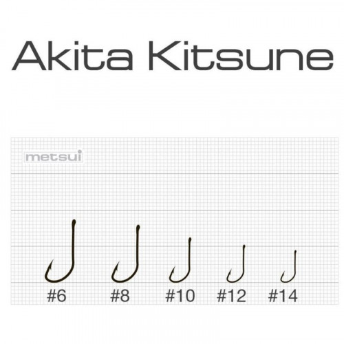 Крючки metsui AKITA KITSUNE цвет bln, размер № 12, в уп. 12 шт.