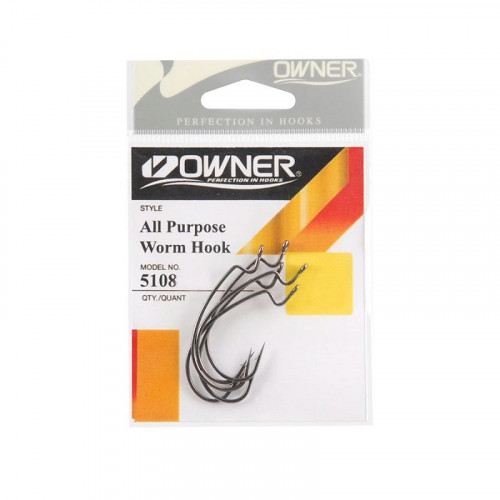 Крючки Owner Offset 5108 All Purpose Softbait Hook №01