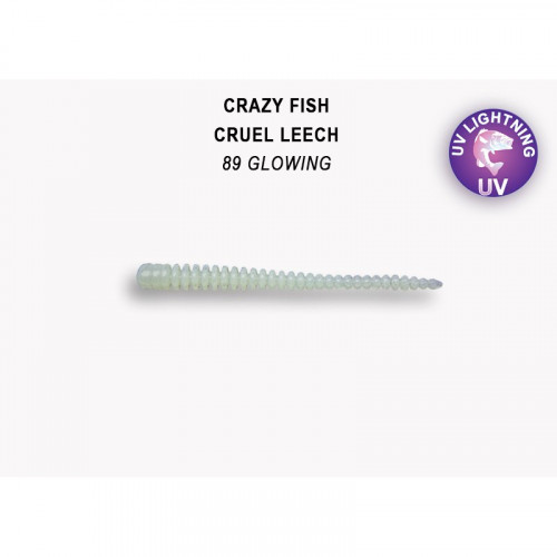 Приманка Crazy Fish Cruel leech 2.2 8-55-89-6 кальмар 8y