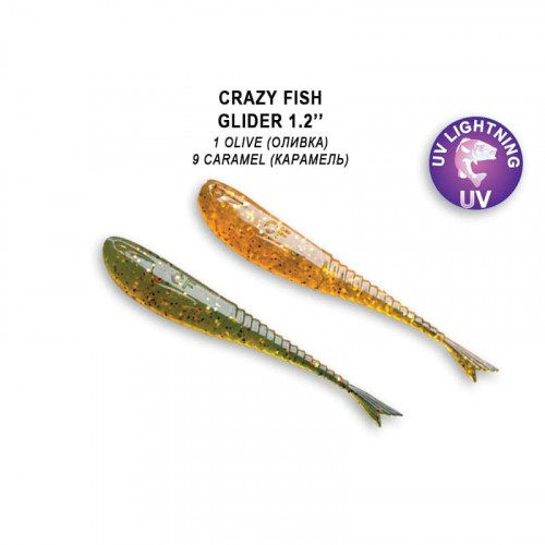 Приманка Crazy Fish Glider 1,2 70-30-1/9-6 кальмар 16y