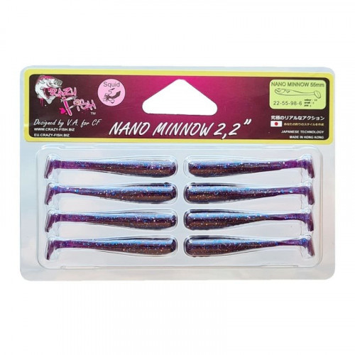 Приманка Crazy Fish NANO MINNOW 2,2 22-55-98-6 8у
