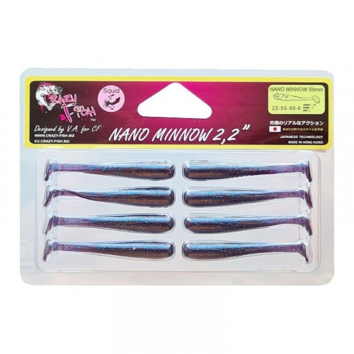 Приманка Crazy Fish NANO MINNOW 2,2 22-55-99-6 8у