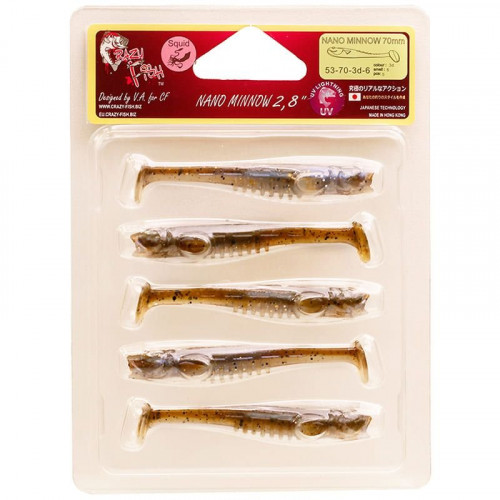 Приманка Crazy Fish NANO MINNOW 2,8 53-70-3d-6 5у