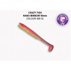 Приманка Crazy Fish Nano minnow 3.5 54-90-500SL-7-F креветка+кальмар